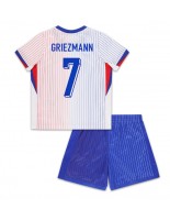 Frankrike Antoine Griezmann #7 Bortedraktsett Barn EM 2024 Korte ermer (+ bukser)